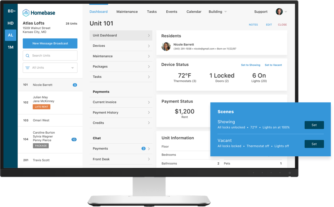 Homebase Admin Dashboard